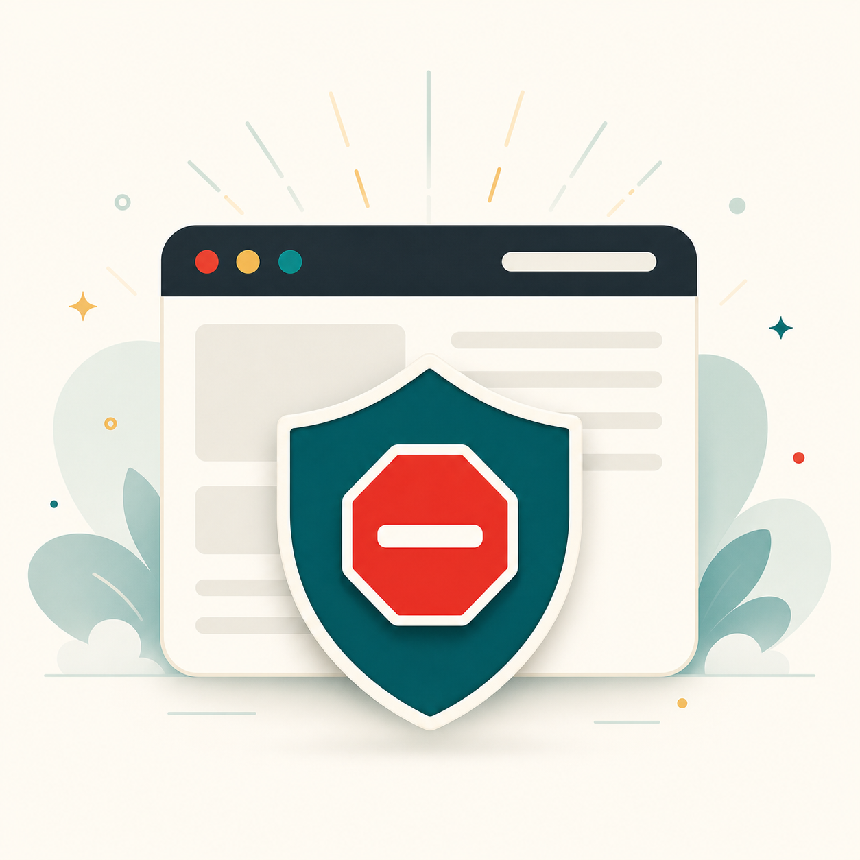 Pageblock Plus shield illustration